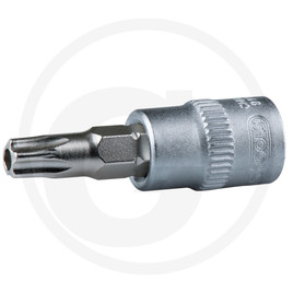 KS Tools 1/ 4" Bit Socket TX w. Bore, TB15