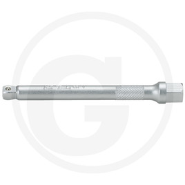 KS Tools 1/4" tilting-head extension with hex drive, 100mm