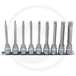 KS Tools TX bit socket set, 9pcs, 3/8",T20-T60