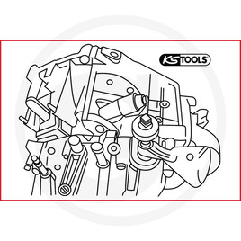 KS Tools Fiat Ducato extractor for release shaft