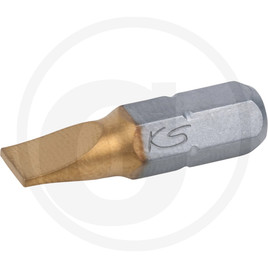 KS Tools 1/4" TiN Bit slotted,25mm,5,5mm