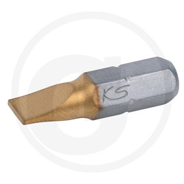 KS Tools 1/4" TiN Bit slotted,25mm,8mm,5er Pack