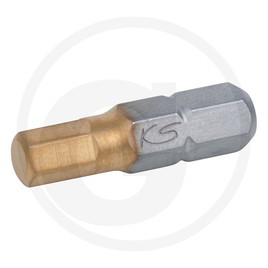 KS Tools 1/4" TIN Bit hex,25mm,2mm,5pcs