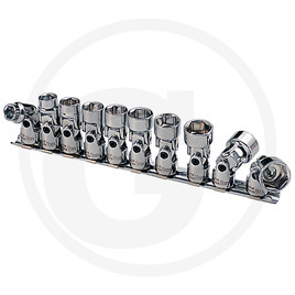 KS Tools CHROME+ flex socket set, 10pcs, 3/8"