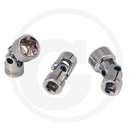 KS Tools CHROME+ flex uni joint socket 3/8", 17mm
