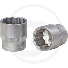 KS Tools 3/8" double hex socket, 10 mm