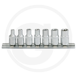 KS Tools 1/4" TX-E socket set, 7 pcs., E4-E11