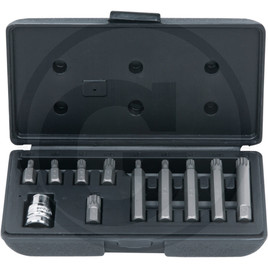 KS Tools 10 mm Spline (XZN®) bit box, 11 pcs