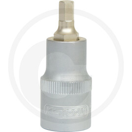 KS Tools 1/2" Bit-Stecknuss Innensechskant, kurz, 11 mm