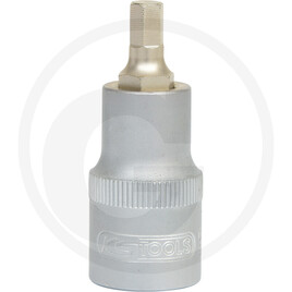 KS Tools 1/2" Bit-Stecknuss Innensechskant, kurz, 3/4"