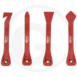 KS Tools Plastic wedge and glass scraper set, 4 pcs