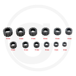 KS Tools Spezial-Muttern-Ausdreher-Satz, 12-tlg.