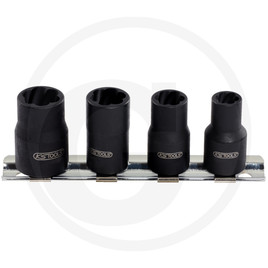 KS Tools Twist sockets set, 4pcs, 1/4", 8-13mm