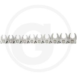 KS Tools Crowfoot wrench set, 10pcs, 3/8",10-19mm