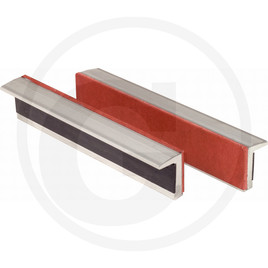 KS Tools Aluminium vice jaws with rubber trim, 16
