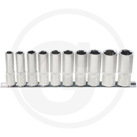 KS Tools CLASSIC hex socket set, deep, 10pcs,1/2"