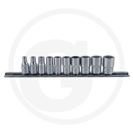 KS Tools 1/4" Bi hex socket set, 10pcs