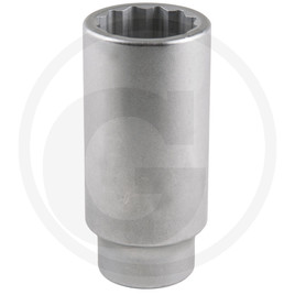 KS Tools 1/2" double hex socket, long, 24 mm