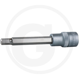 KS Tools Hex bit socket, long, 1/2", 4mm