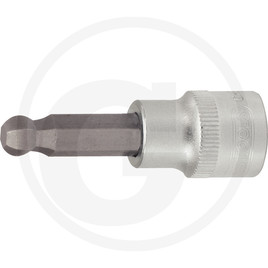 KS Tools Hex bit socket with ball end, 3/8", 4mm