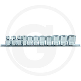KS Tools 3/8" CHROME+ Bi hex socket set,11pcs