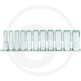 KS Tools 3/8" CHROME+ Bi hex socket set deep