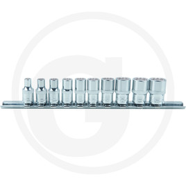 KS Tools 1/4" CHROME+ Bi hex socket set, 10pcs