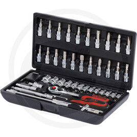 KS Tools CHROME+ socket set, 46pcs, 1/4"