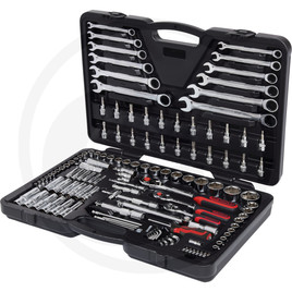 KS Tools CHROME+ socket set,124pcs, /4"+1/2"+3/8"