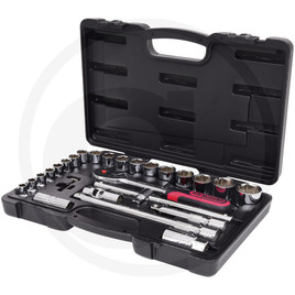 KS Tools 1/2" CHROMEplus Steckschlüssel-Satz, 28-tlg.