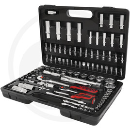 KS Tools 1/4" + 1/2" CHROMEplus socket set, 96 pc