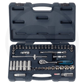 KS Tools 3/8" CHROMEplus® socket wrench set, 46 p
