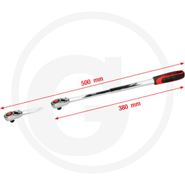 KS Tools 1/2" CHROMEplus® telescopic reversible ratchet