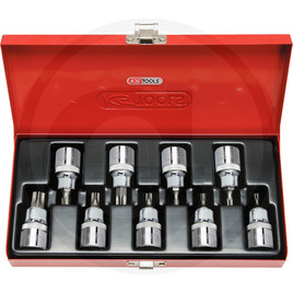 KS Tools CHROME+ TX bit socket set, 9pcs, 1/2"