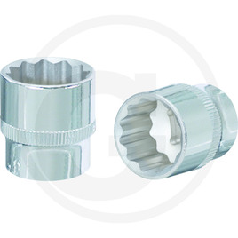 KS Tools 1/2" CHROME+Bi hex socket, 1.1/4"