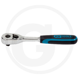 KS Tools CHROME+ reversible ratchet, 1/4", 145mm