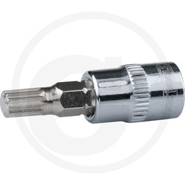 KS Tools CHROME+ XZN bit socket, 1/4", M10
