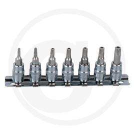 KS Tools CHROME+ bit socket set, 1/4", TB10-TB40