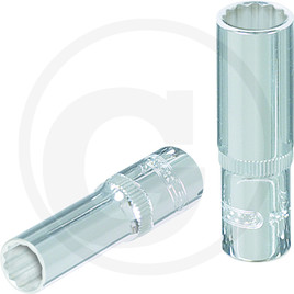 KS Tools 1/4" CHROME+Bi hex socket, deep, 11mm