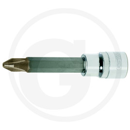 KS Tools CHROME+ PHILLIPS® bit socket, 1/2", PH1