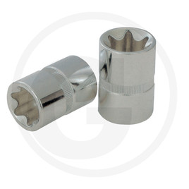 KS Tools CHROME+ TX socket, 1/2", E11