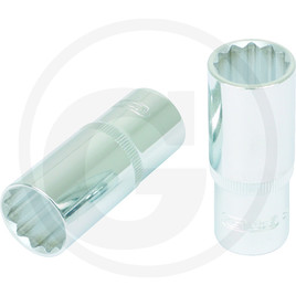 KS Tools 1/2" CHROME+Bi hex socket, deep, 3/8"