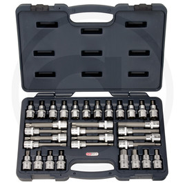 KS Tools CHROME+ bit socket set, 32pcs, 1/2"