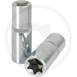 KS Tools CHROME+ TX socket deep, 1/2", E11