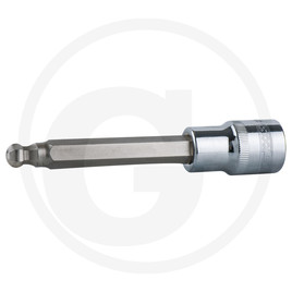 KS Tools CHROME+ hex bit sockets,1/2", 110mm,12mm