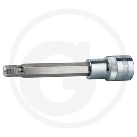 KS Tools 1/2" CHROMEplus Bit-Stecknuss Innensechskant, lang