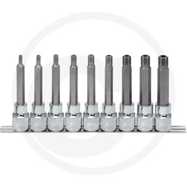 KS Tools CHROME+ RIBE bit sockets set, 9pcs, 1/2"