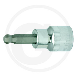 KS Tools 3/8" CHROMEplus Bit-Stecknuss Innensechskant, Kuge