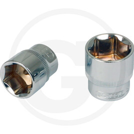 KS Tools 1/4" CHROMEplus Sechskant-Stecknuss, 13/32"