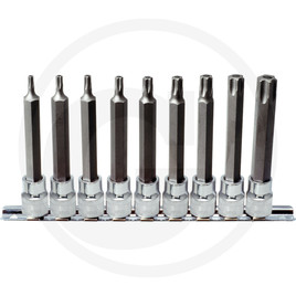 KS Tools CHROME+ TX bit socket set, 9pcs, 3/8"